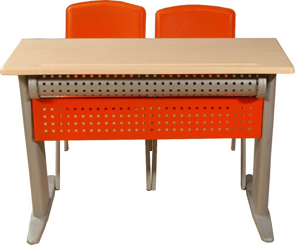 Safir Double School Desk with Panel 2