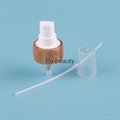 24 / 410 Bamboo Sheathed Closure Fine Mist Sprayer Pump With PP Cap 3