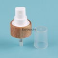 24 / 410 Bamboo Sheathed Closure Fine Mist Sprayer Pump With PP Cap 5