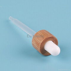 18MM Bamboo Closure Essential Oil Bottle With Glass Pipette