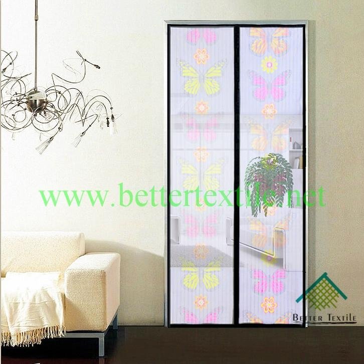Butterfly and Sunflower print magnetic door screen