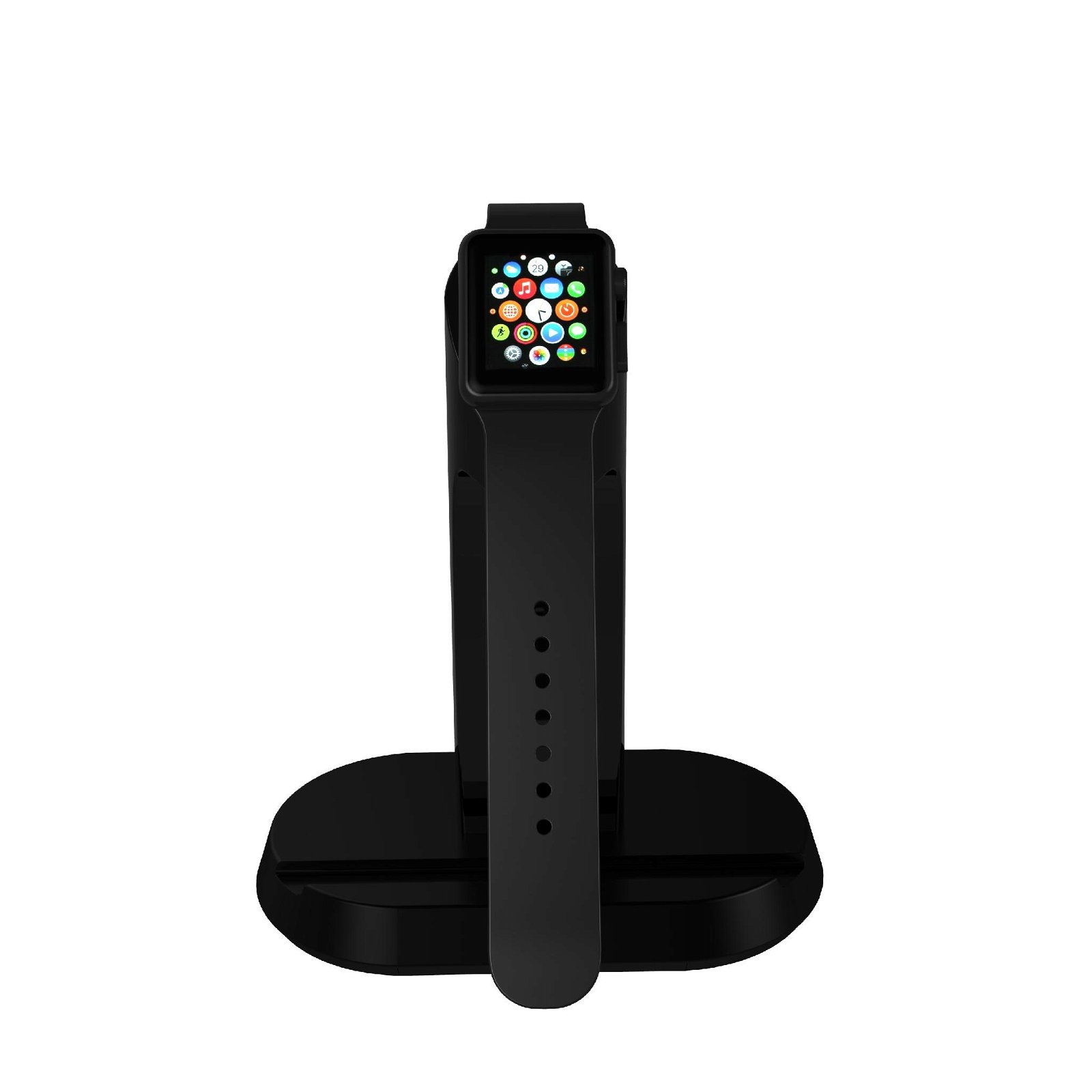 iMobi4 Smart Stand for Apple Watch & iPhone (Black) 4