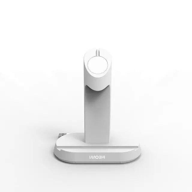 iMobi4 Smart Stand for Apple Watch & iPhone (White) 3