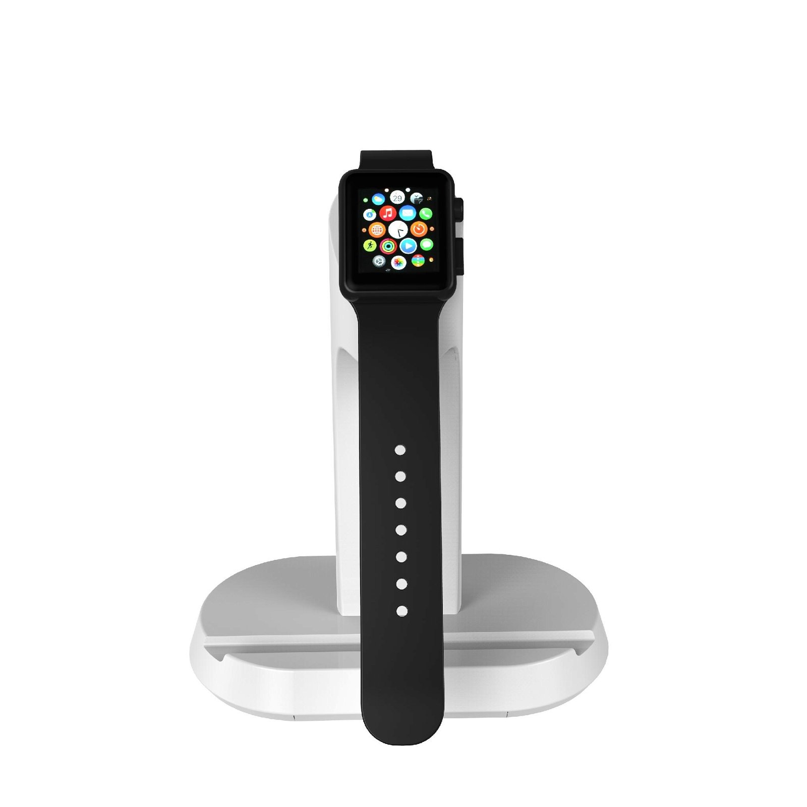 iMobi4 Smart Stand for Apple Watch & iPhone (White) 5