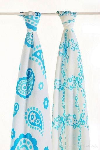 LAT pre-washed bamboo muslin swaddles 2