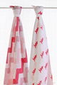 LAT pre-washed organic cotton muslin swaddles 2