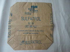 Valve paper bag for chemicals packing