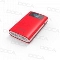 DOCA D563 10000mah Power Bank Showing Time and Alarm Function 3