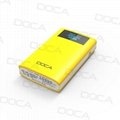 DOCA D563 10000mah Power Bank Showing Time and Alarm Function 4