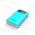 DOCA D563 10000mah Power Bank Showing Time and Alarm Function 5