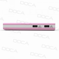 Doca D566A 13000mAh Portable Power Bank with 6 Colors