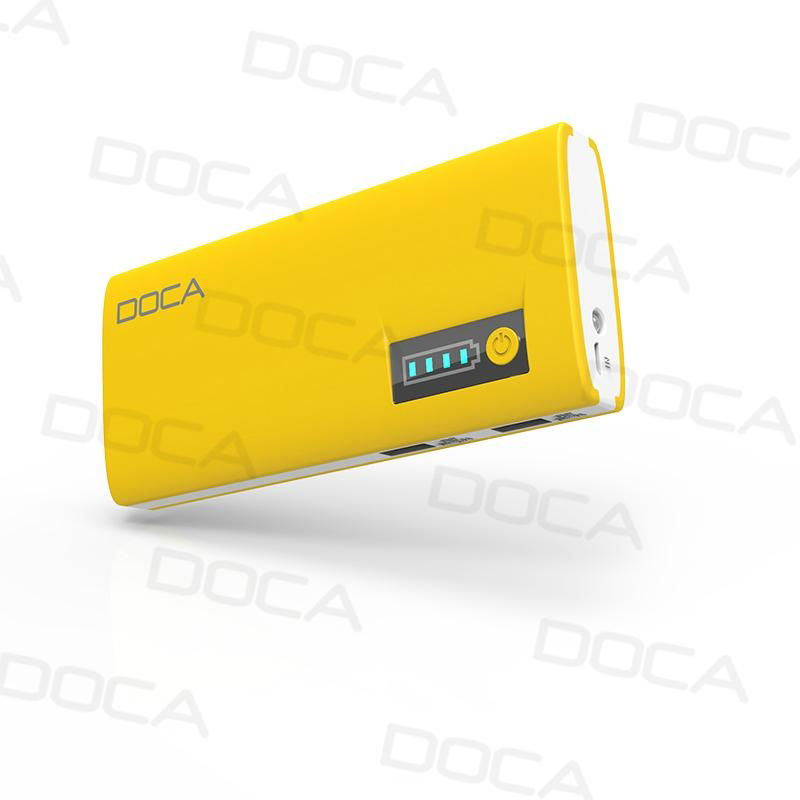 Doca D566A 13000mAh Portable Power Bank with 6 Colors 4