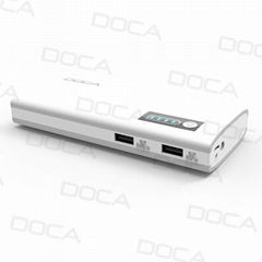 Doca D566A 13000mAh Portable Power Bank with 6 Colors