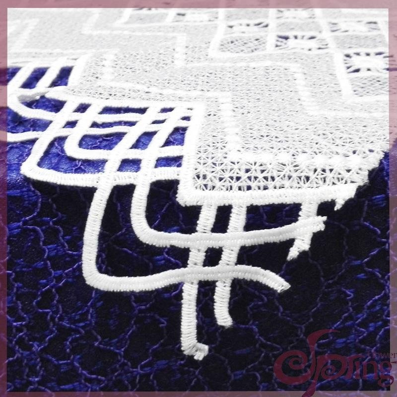 Guipure embroidered lace fabric 2
