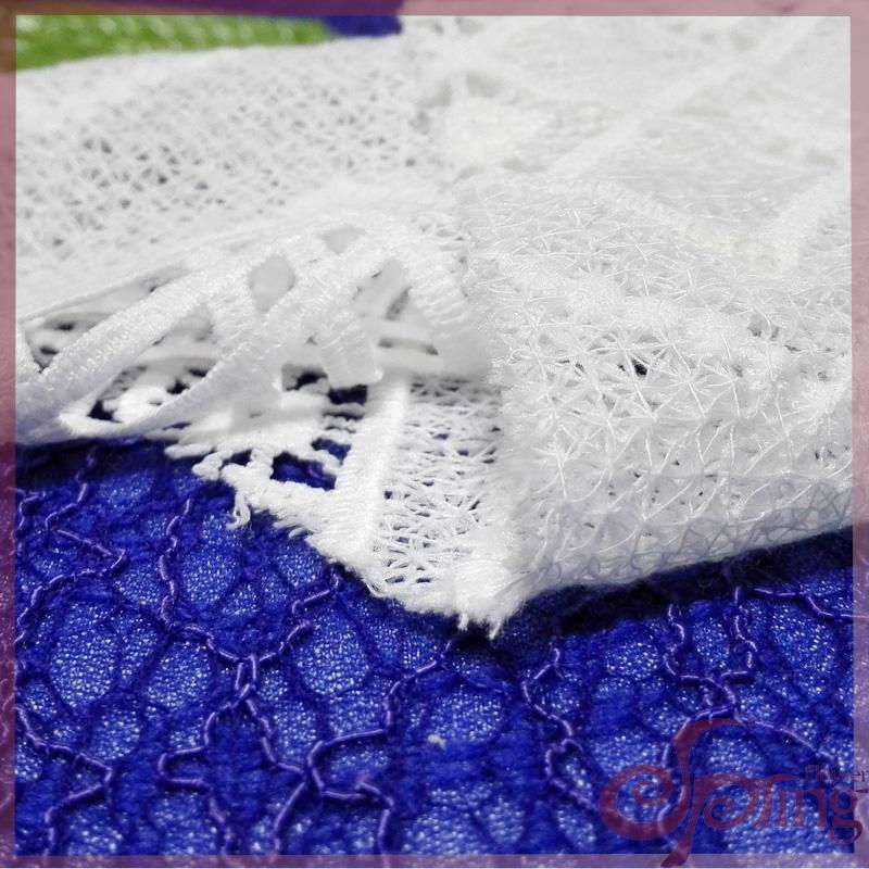 Guipure embroidered lace fabric 5