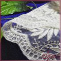 Netting lace embroidered with gold thread 3