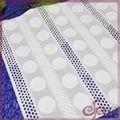 Cotton geometric embroidery fabric 1