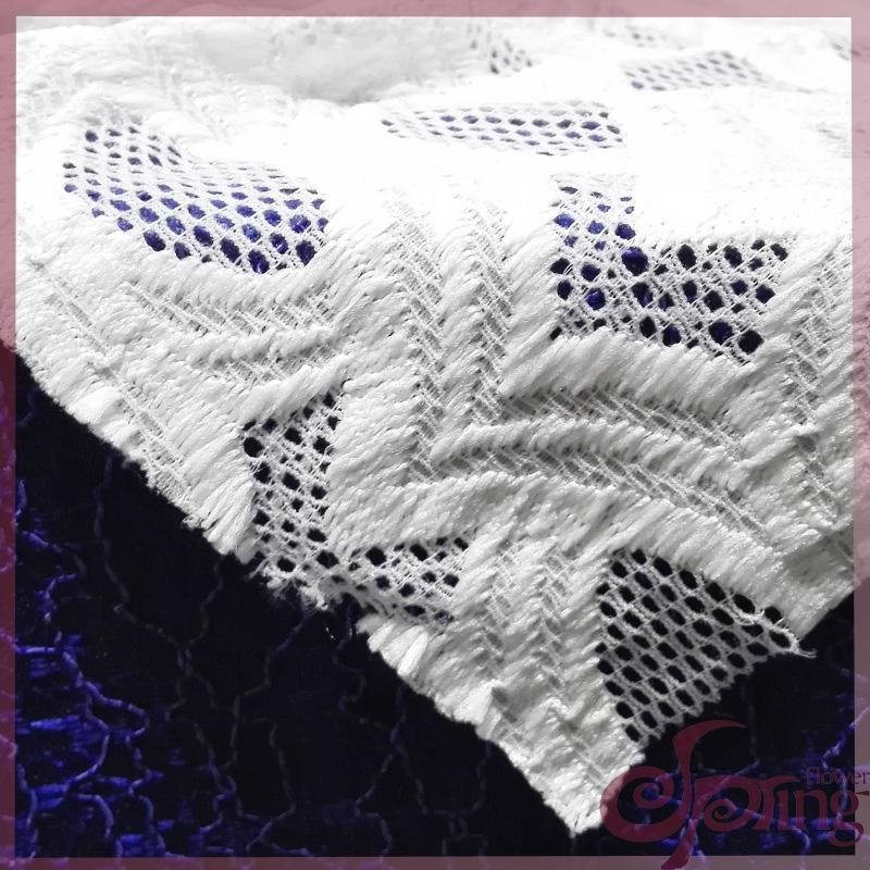 White braided lace fabric 5