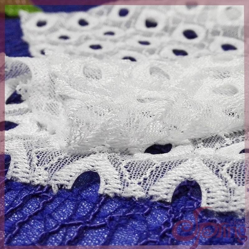 braided eyelet lace fabric