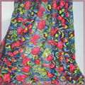 Multicolor flower embroidery lace mesh fabric for dress 2