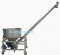 Vibrating hopper lnclined screw conveyor