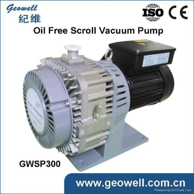 noise-less good vacuum pressure oil free scroll vacuum pump GWSP300