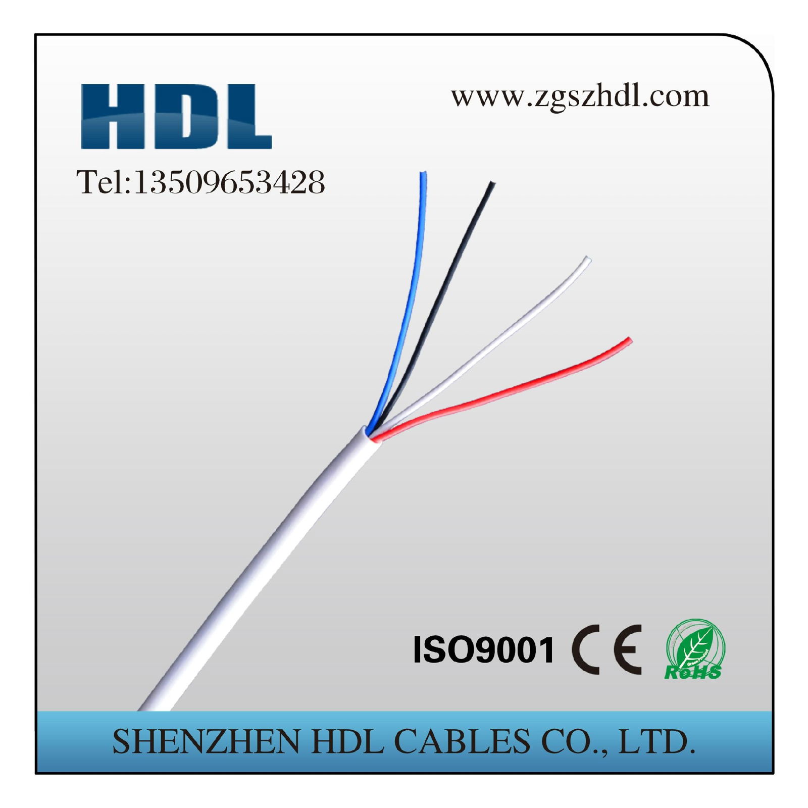 RJ11 Straightline Telephone Cable,30AWG 6P4C Telephone Line 3