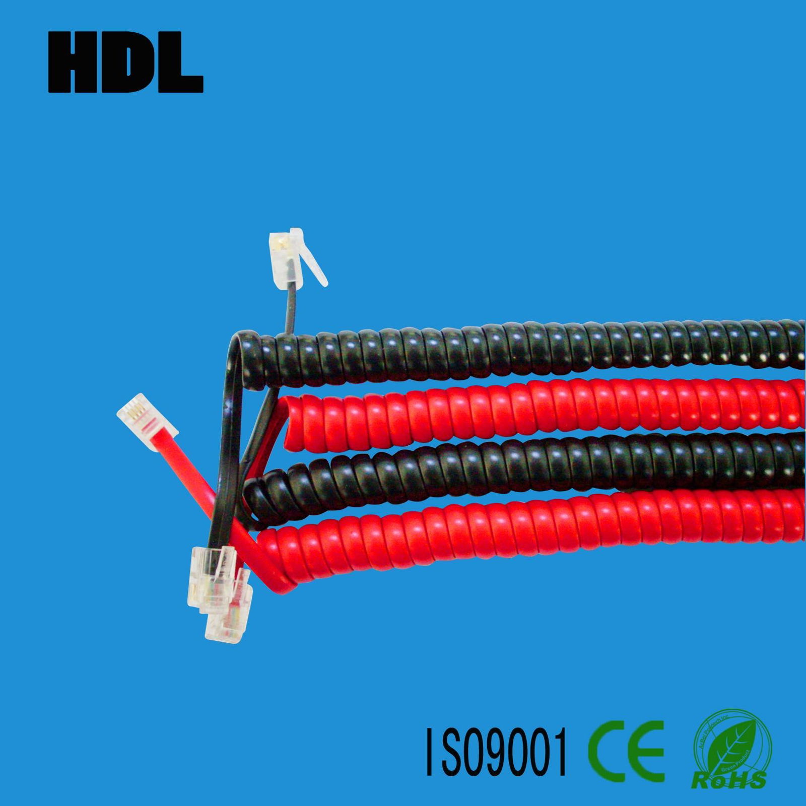 RJ11 Straightline Telephone Cable,30AWG 6P4C Telephone Line 4