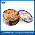 Cookies packaging tin box biscuits tin box Round cookies tin box