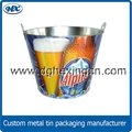 Metal tin ice bucket water bucket beer ice bucket