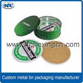 Round cup coaster metal tin coaster with