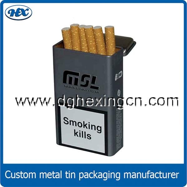 Tobacco cigarette tin case cigar tin box for cigarette packaging