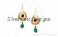 Silver earring jewelry