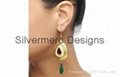 Silver earring jewelry  2
