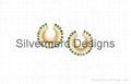 Hoop Gold plated earring jewelry by silvermerc designs 1