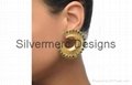Hoop Gold plated earring jewelry by silvermerc designs 2