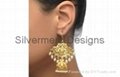 Gold plated jumki earring 4