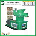 Vertical ring die pellet machine