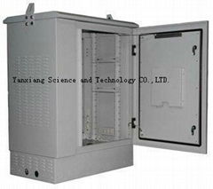 SK-76105 18U 19 inch rack waterproof outdoor telecom cabinet with heat exchanger