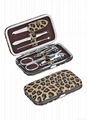 Fashion Leopard Print Metal Frame Manicure Set