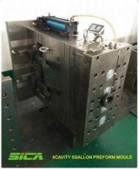 SC 3Cavity 5 Gallon 680G 55MM Hot Runner PET Preform Mould