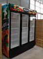 1500L 3 Doors Upright Cooler