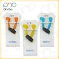 New arrival cute flat cable shoelace earphone