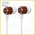 Hot selling original cute wood earphone  5