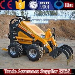 ZSZG 380 model skid steer loader,mini skid steer loader 380,priced skid loadersk