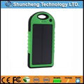 5000mah waterproof universal portable solar mobile phone charger power bank 2