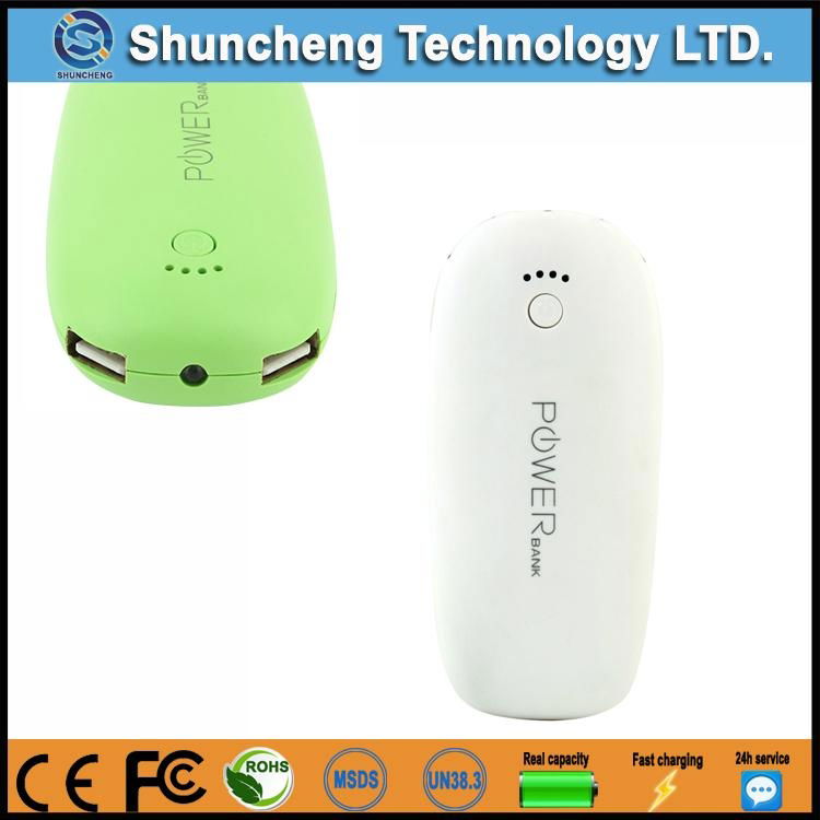 4000mah dual USB output power bank with flashlight