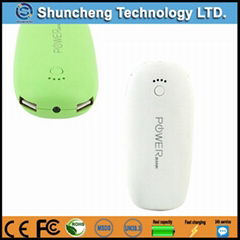 4000mah dual USB output power bank with flashlight