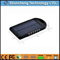 5000mah waterproof universal portable solar mobile phone charger power bank 4