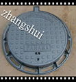 ductile iron manhole cover circle cover  sewer box EN124 c250